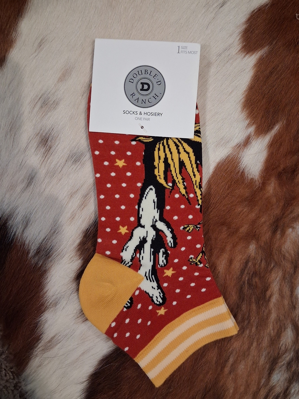 Double D Ranch 2026 MEET UP Socks with Cactus/Western Graphic